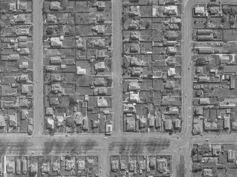 12 Champion Street from the air, 1960-1964