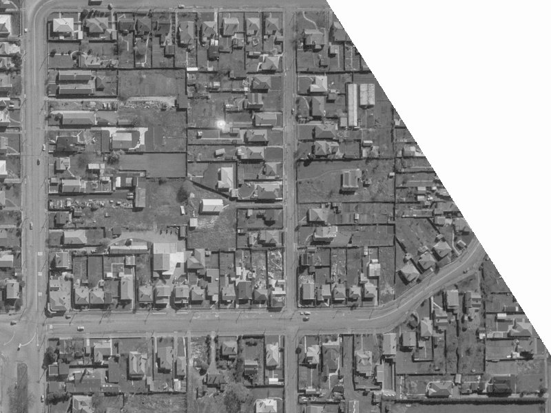 53 Perth Street from the air, 1960-1964