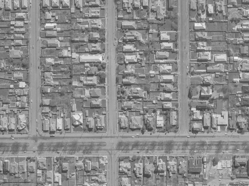 376 Manchester Street from the air, 1960-1964