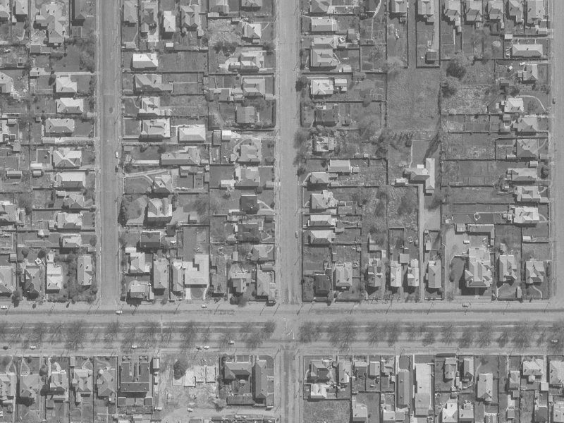430 Madras Street from the air, 1960-1964