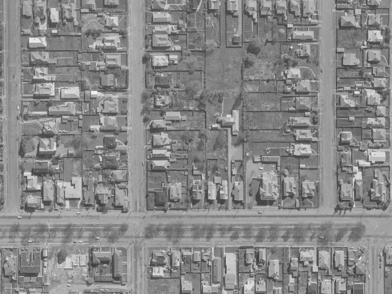 245A Bealey Avenue from the air, 1960-1964