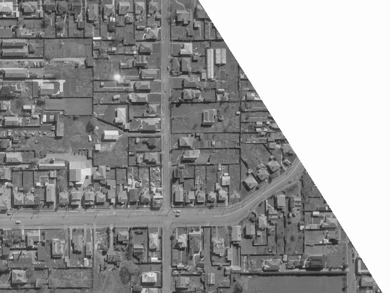 55 Perth Street from the air, 1960-1964