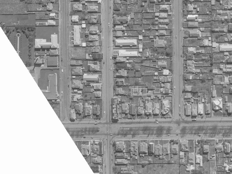 928 Colombo Street from the air, 1960-1964