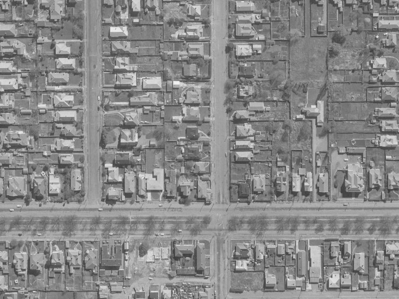 419 Madras Street from the air, 1960-1964