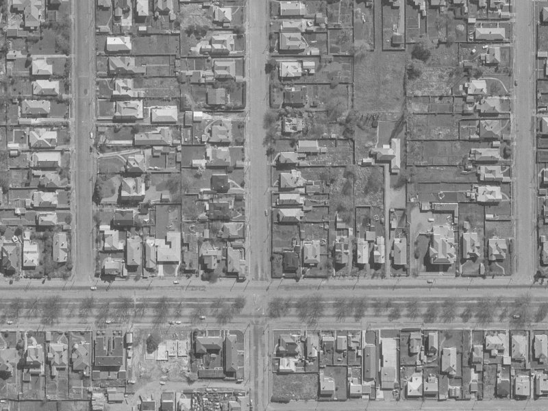 426 Madras Street from the air, 1960-1964