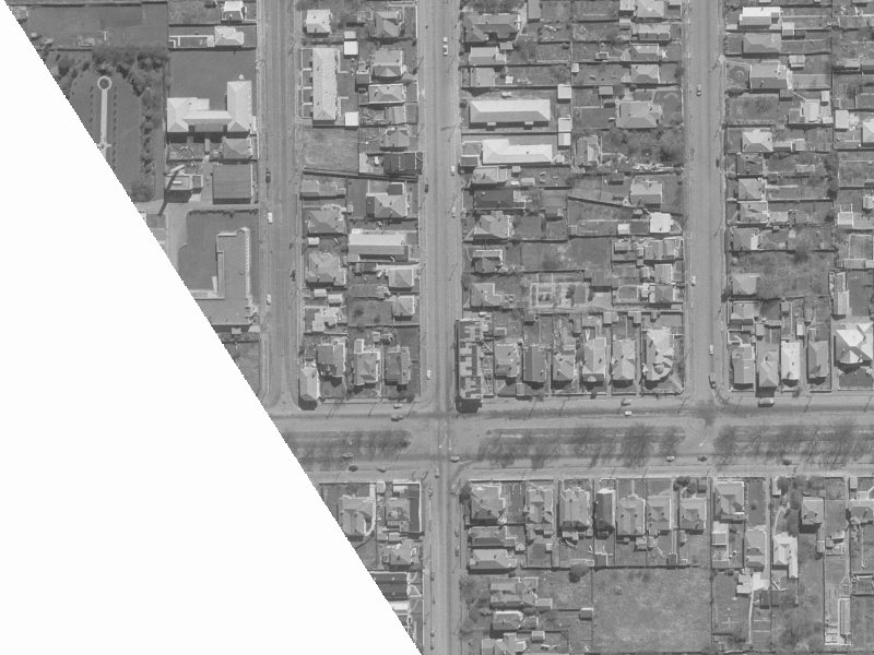 933 Colombo Street from the air, 1960-1964