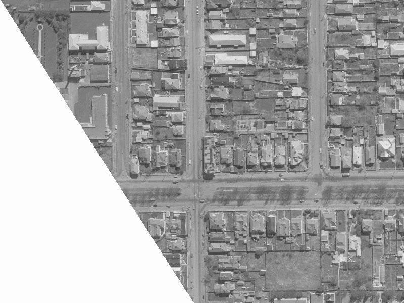 924 Colombo Street from the air, 1960-1964