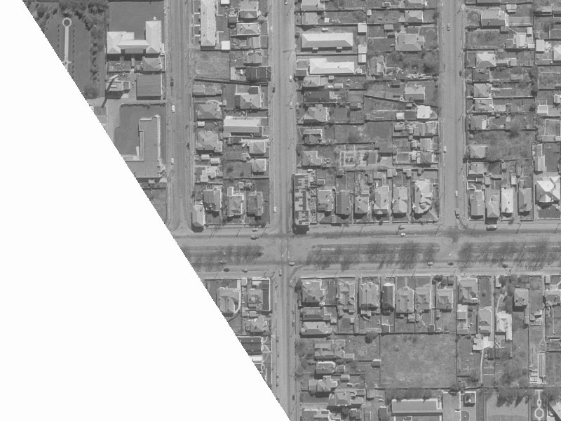 926-920 Colombo Street from the air, 1960-1964