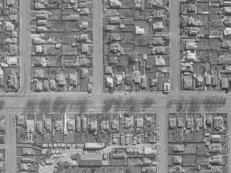 Bealey Avenue from the air, 1960-1964