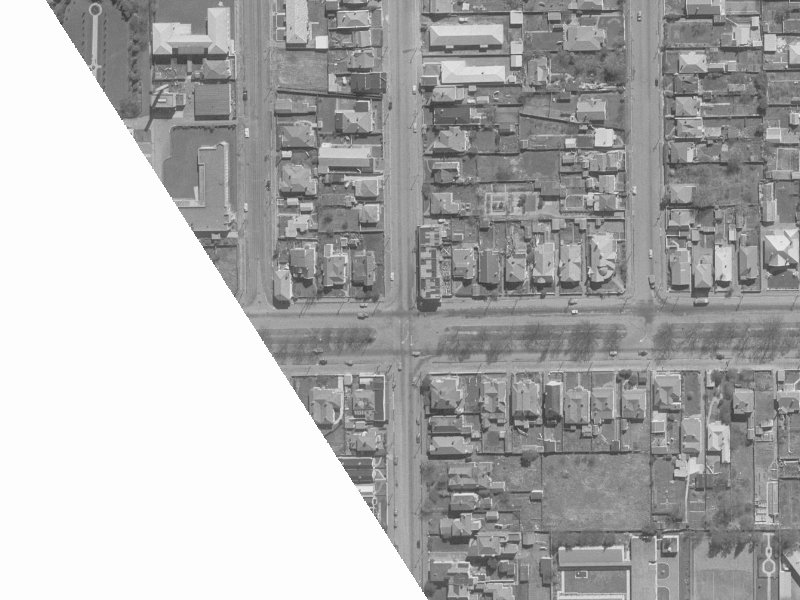 929 Colombo Street from the air, 1960-1964