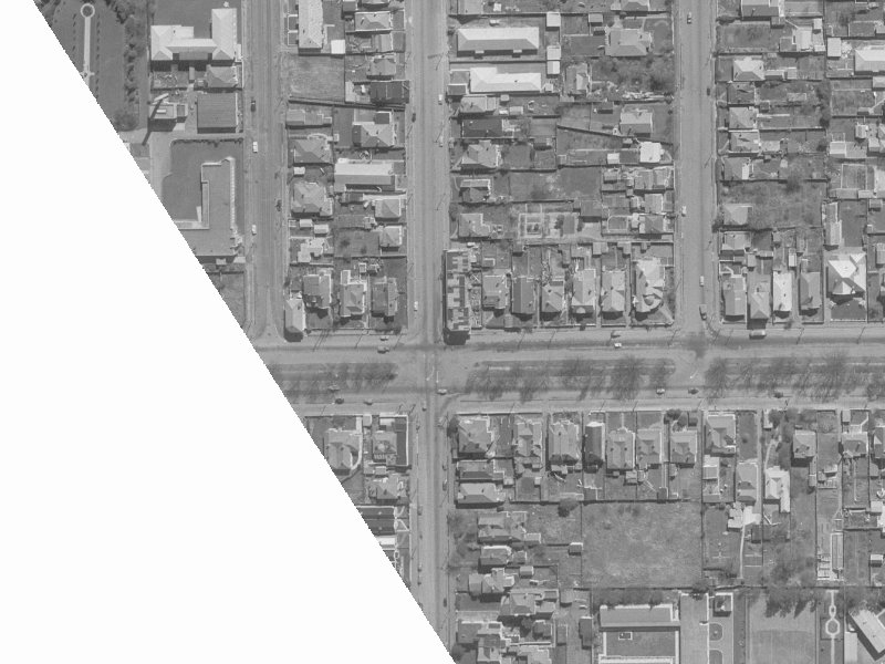 920 Colombo Street from the air, 1960-1964