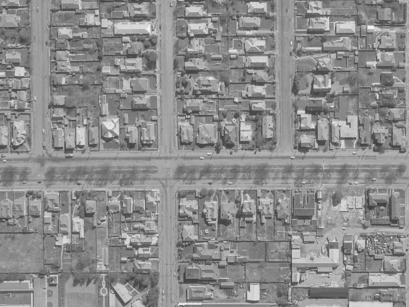 205 Bealey Avenue from the air, 1960-1964