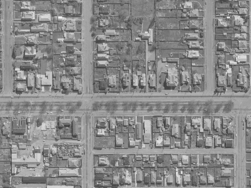 245 Bealey Avenue from the air, 1960-1964