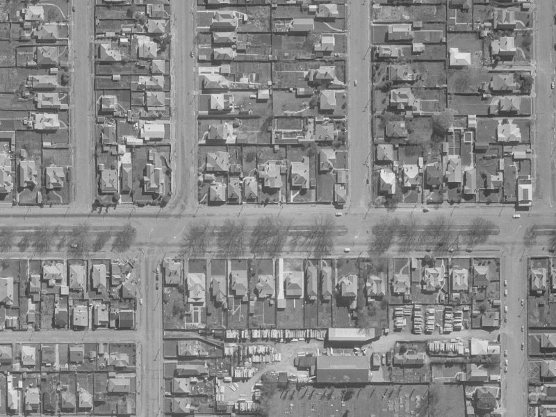 293 Bealey Avenue from the air, 1960-1964
