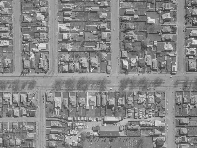 299 Bealey Avenue from the air, 1960-1964