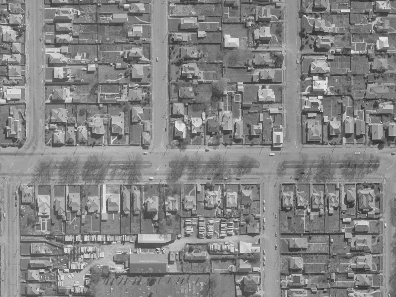 307 Bealey Avenue from the air, 1960-1964