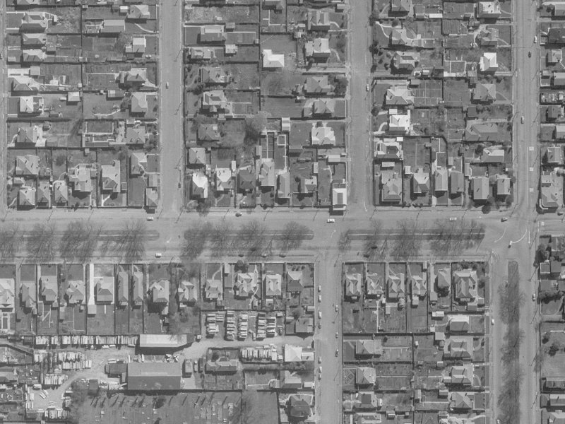 317 Bealey Avenue from the air, 1960-1964