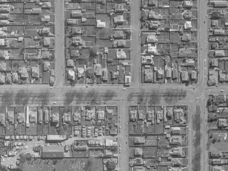 319 Bealey Avenue from the air, 1960-1964