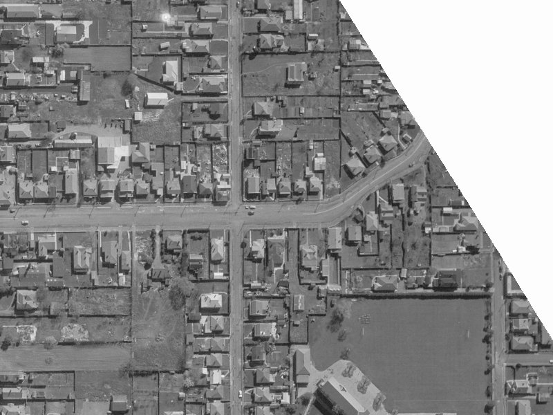 32 Perth Street from the air, 1960-1964