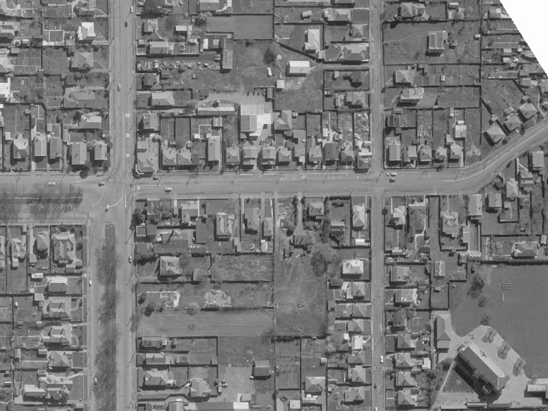 21 London Street from the air, 1960-1964