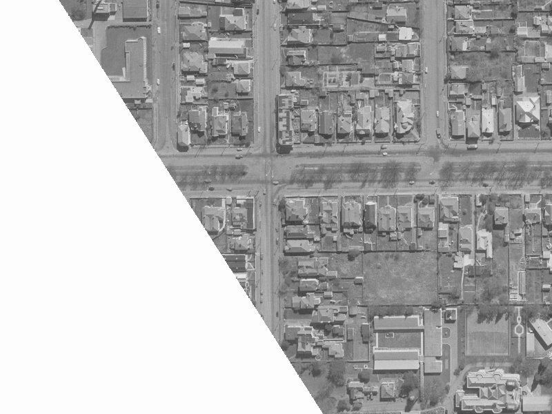 918-914 Colombo Street from the air, 1960-1964
