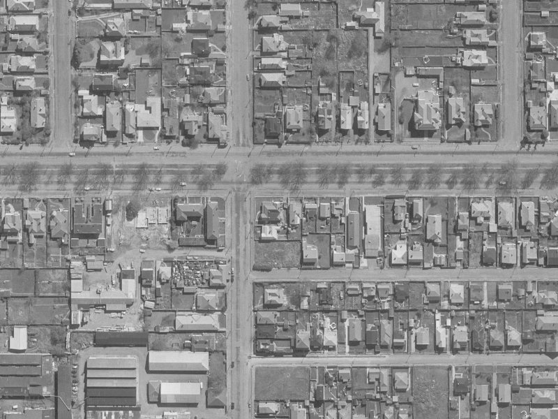 232 Bealey Avenue from the air, 1960-1964