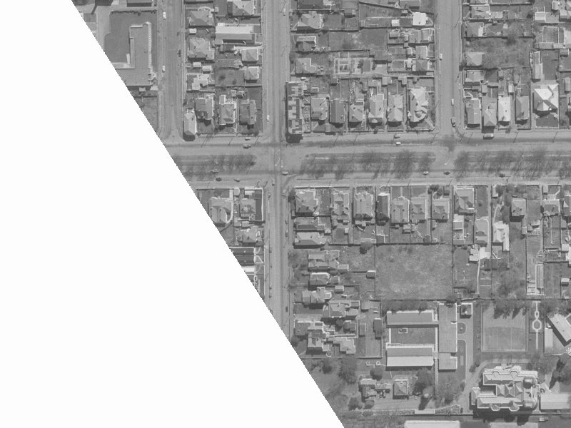918 Colombo Street from the air, 1960-1964