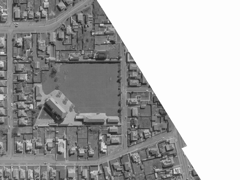 19-23 Pavitt Street from the air, 1960-1964