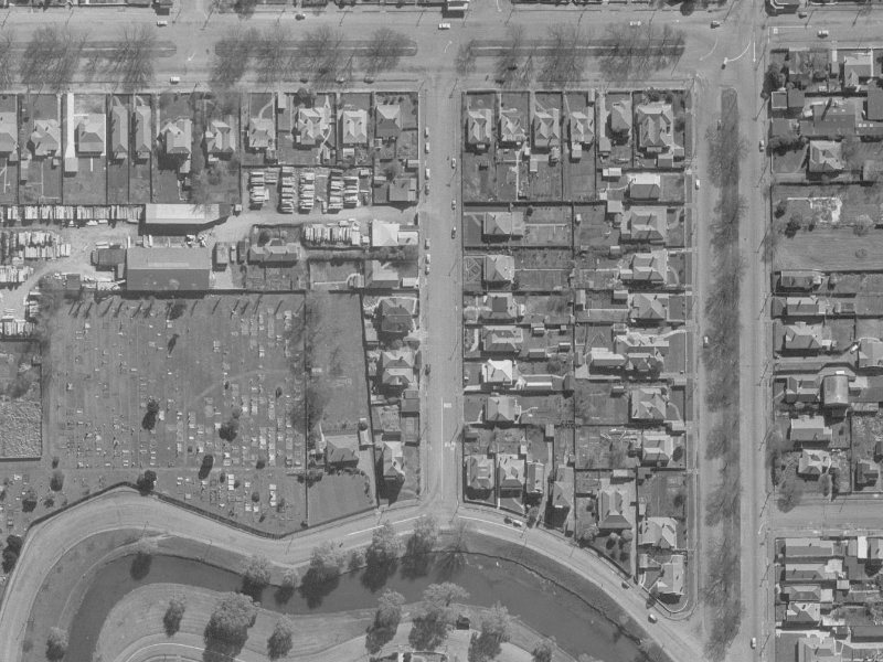 18A Churchill Street from the air, 1960-1964