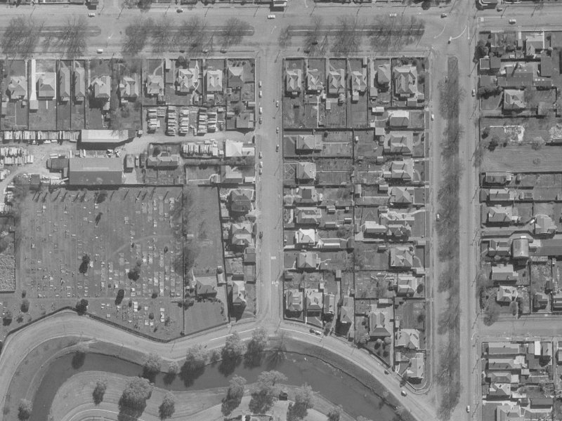 14 Churchill Street from the air, 1960-1964