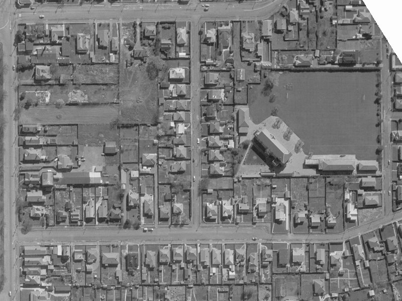 14 Perth Street from the air, 1960-1964