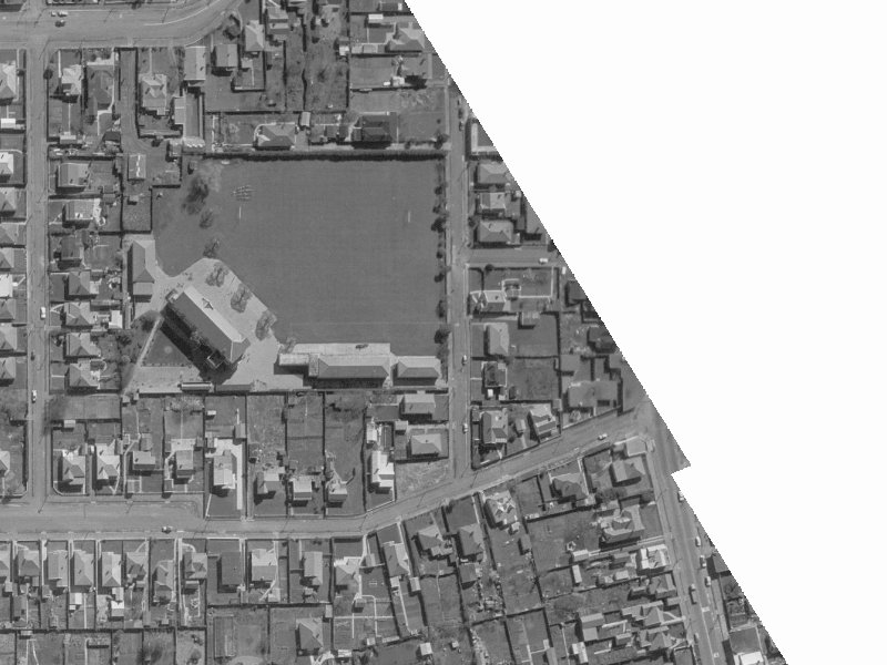 9 Pavitt Street from the air, 1960-1964