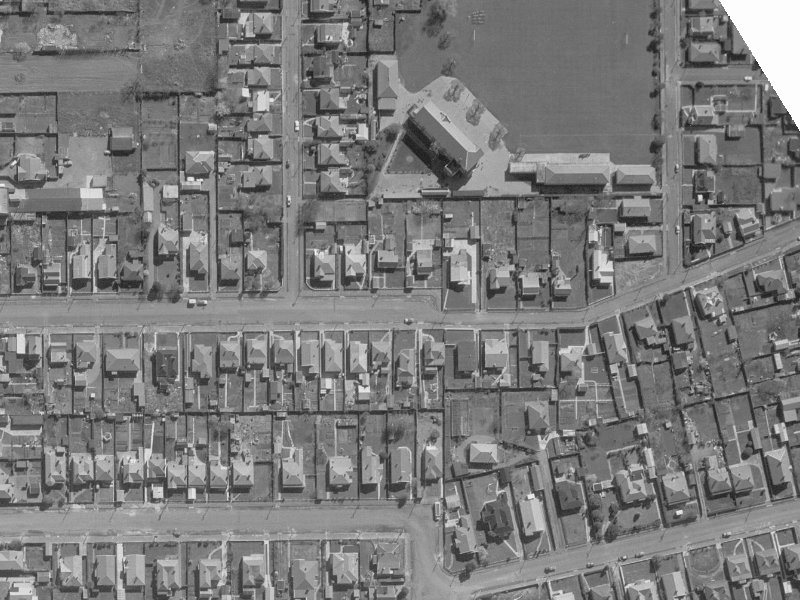 43B Alexandra Street from the air, 1960-1964