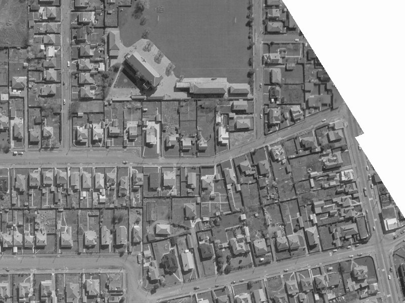 61a Alexandra Street from the air, 1960-1964