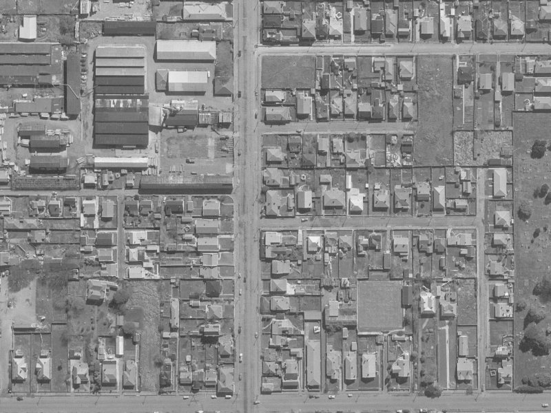 374 Madras Street from the air, 1960-1964