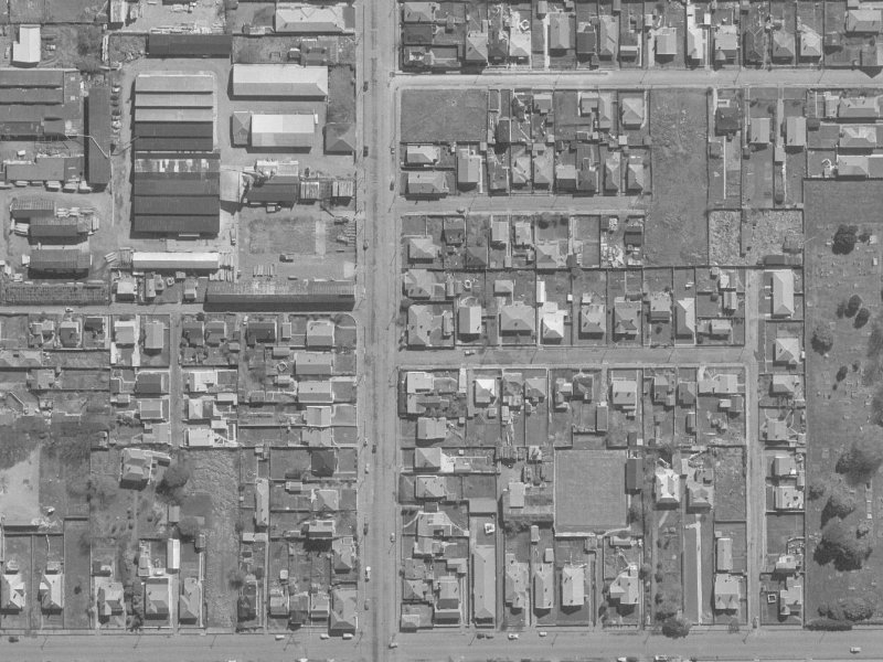 58 Ely Street from the air, 1960-1964