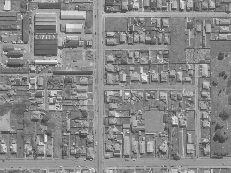 50 Ely Street from the air, 1960-1964