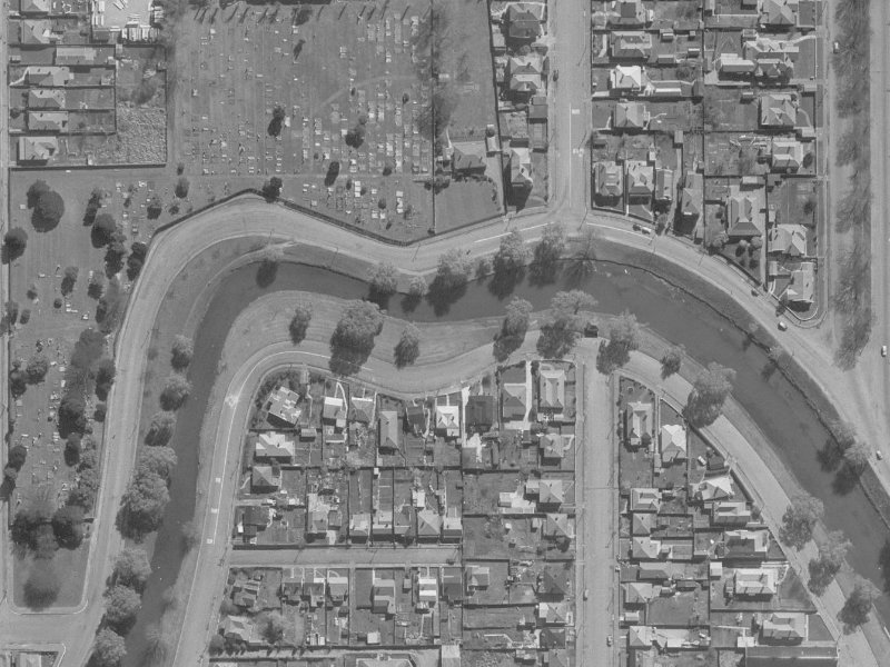 398 Oxford Terrace from the air, 1960-1964