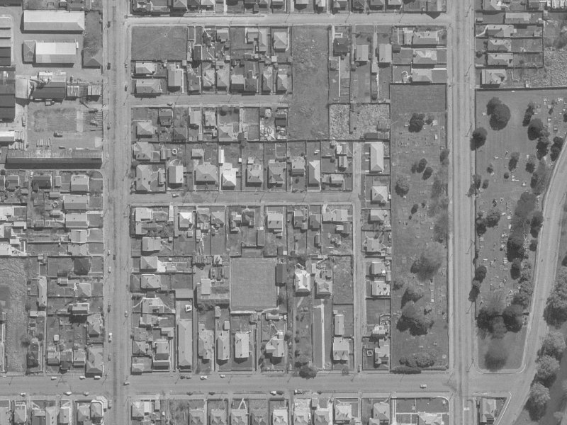 41 Ely Street from the air, 1960-1964