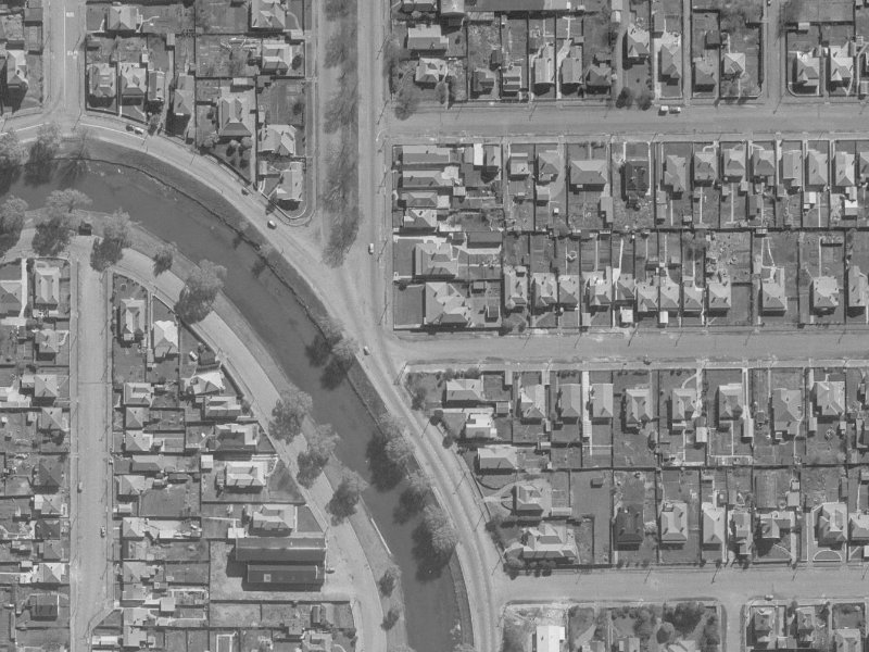 1 Heywood Terrace from the air, 1960-1964