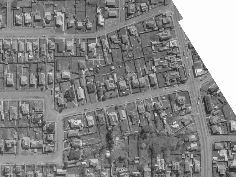 21 Draper Street from the air, 1960-1964