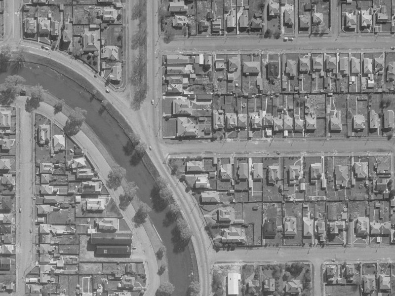 7 Heywood Terrace from the air, 1960-1964
