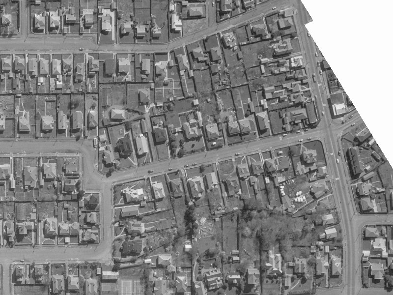 17 Draper Street from the air, 1960-1964