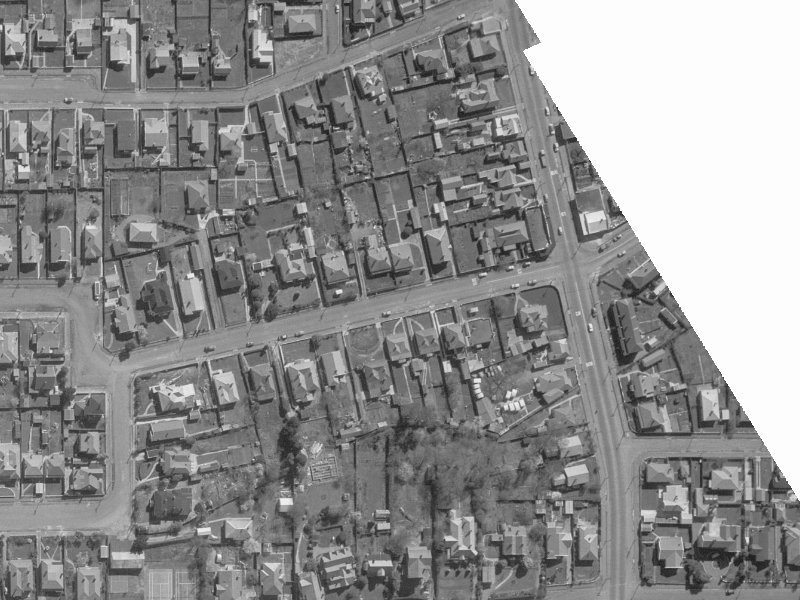 28 Draper Street from the air, 1960-1964