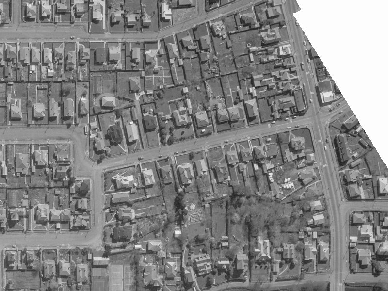 18 Draper Street from the air, 1960-1964