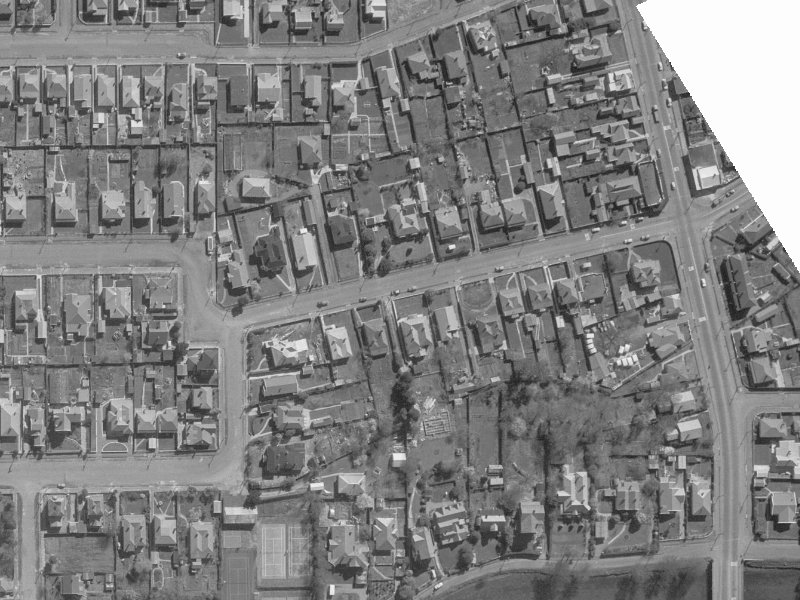 14 Draper Street from the air, 1960-1964