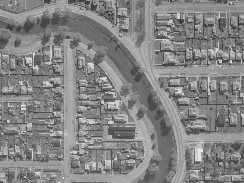 428 Oxford Terrace from the air, 1960-1964