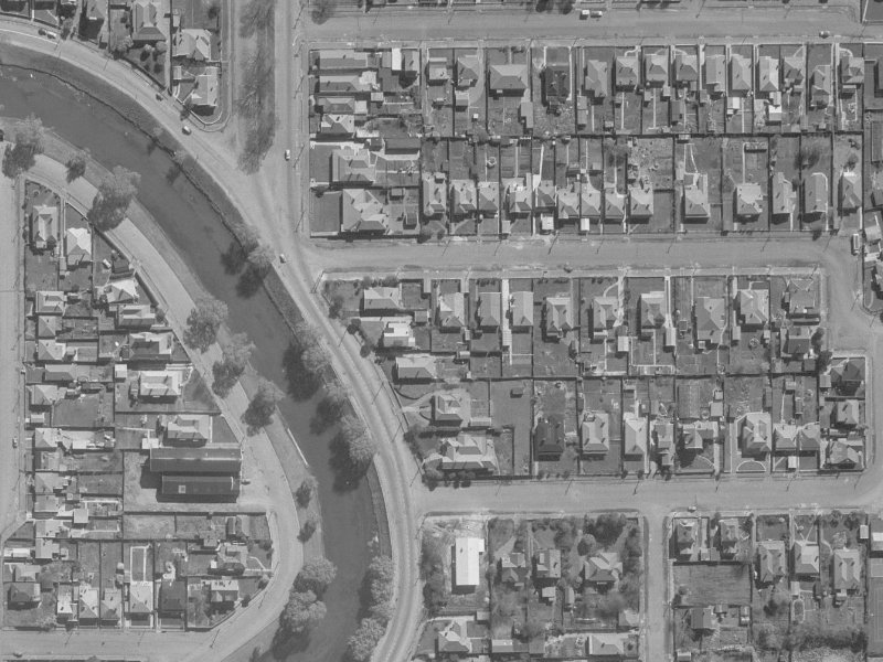12 Heywood Terrace from the air, 1960-1964