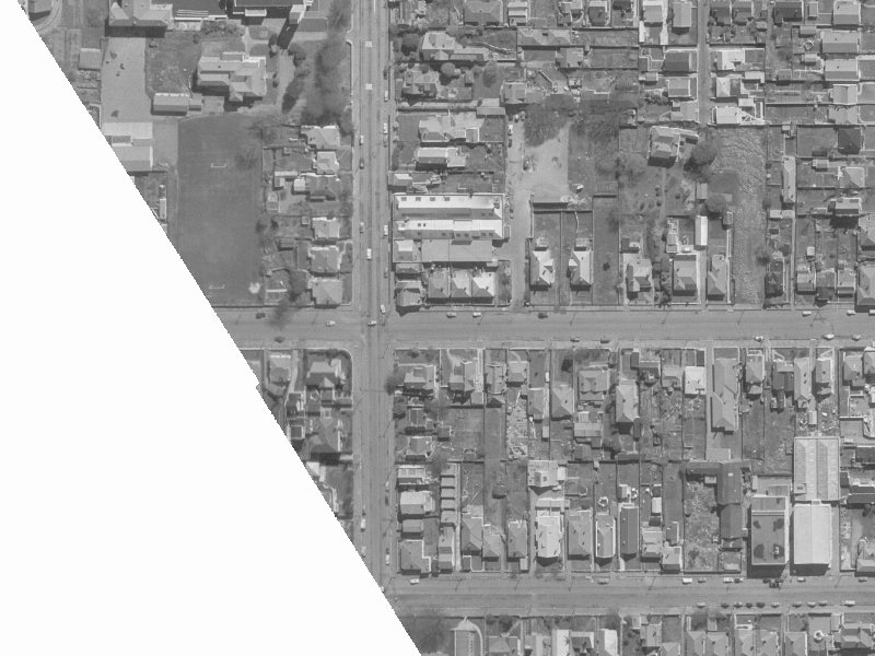 176 Salisbury Street from the air, 1960-1964