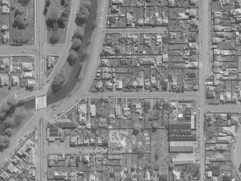 5 Hurley Street from the air, 1960-1964